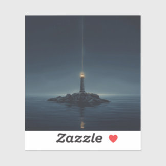 Sticker images de peinture de phare minimaliste.