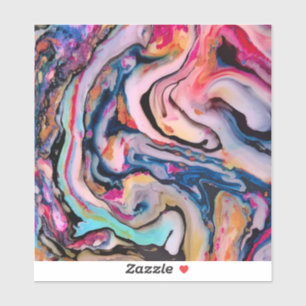 Sticker Imaginaire coloré Abstraction