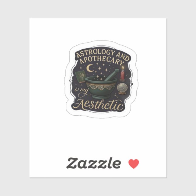 Sticker Imaginaire Whimsigoth - Forêts mystiques, Lunes et (Feuille)