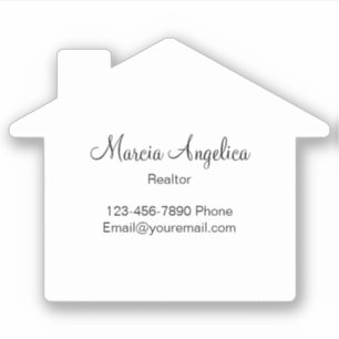 Sticker immobilier classique Étiquette Maison Bla