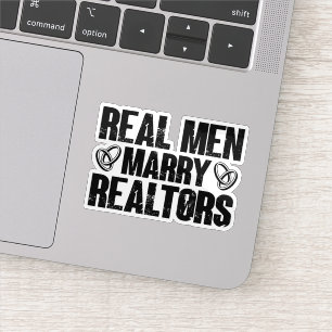Sticker Immobilier Hommes Mariage Réalisateurs Immobilier 