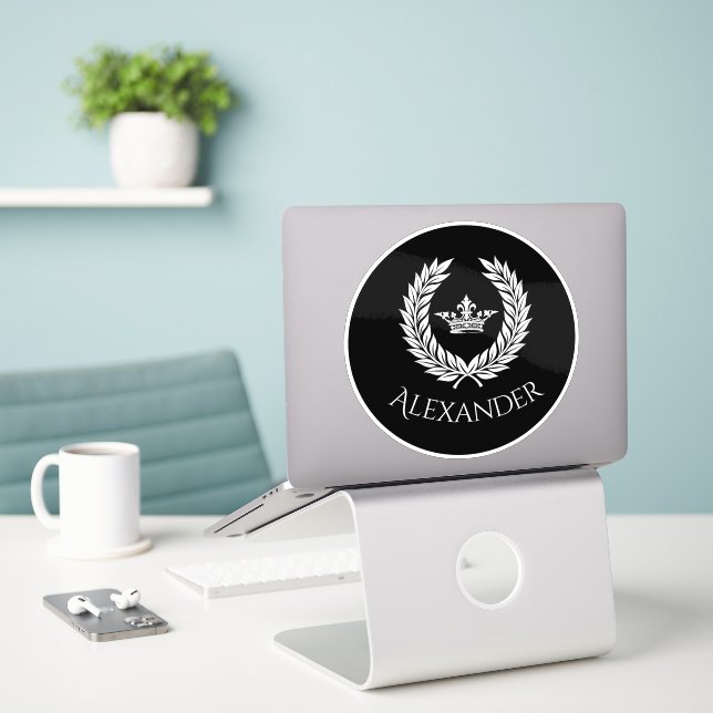 Sticker Impérial personnalisé (Ordinateur portable sur le bureau)