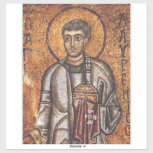 Sticker Impression d'art mosaique orthodoxe Saint Laurent