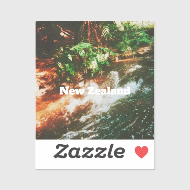 Sticker Impression de voyage en Nouvelle-Zélande  (Feuille)