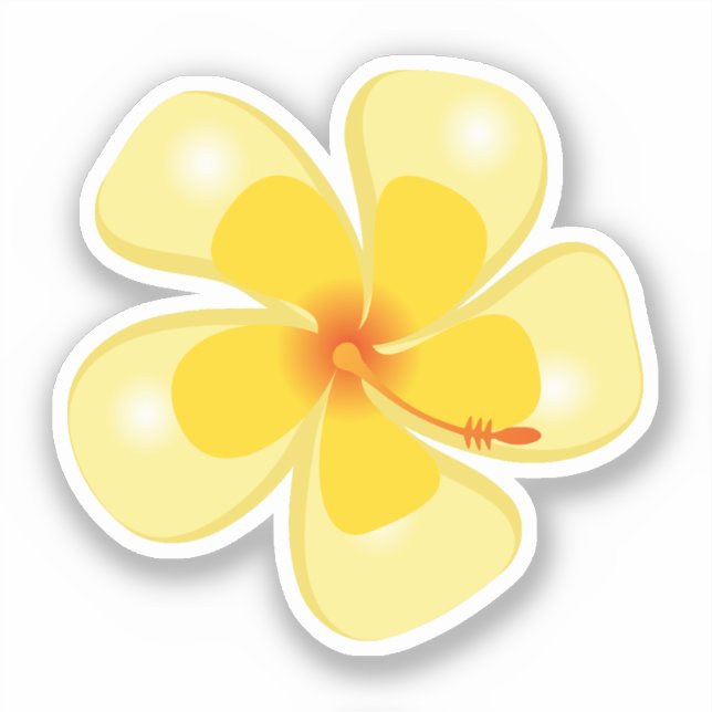 Sticker Impression hawaïenne (Recto)