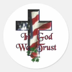 Sticker "In God We Trust" Logo 3"