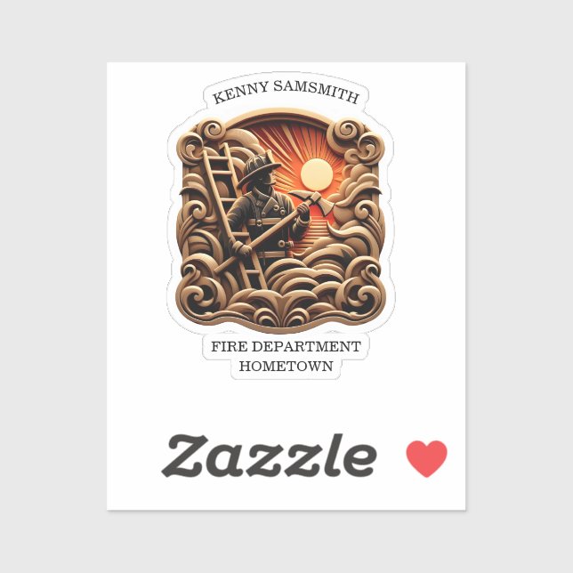 Sticker Incendies Insigne Des Héros De Tous Les Jours (Feuille)