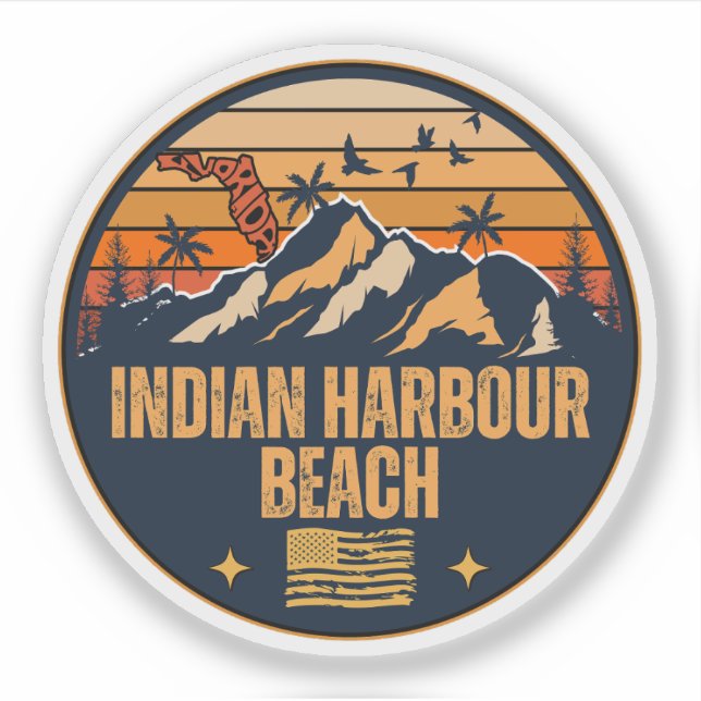 Sticker Indian Harbour Beach, Floride  (Devant)