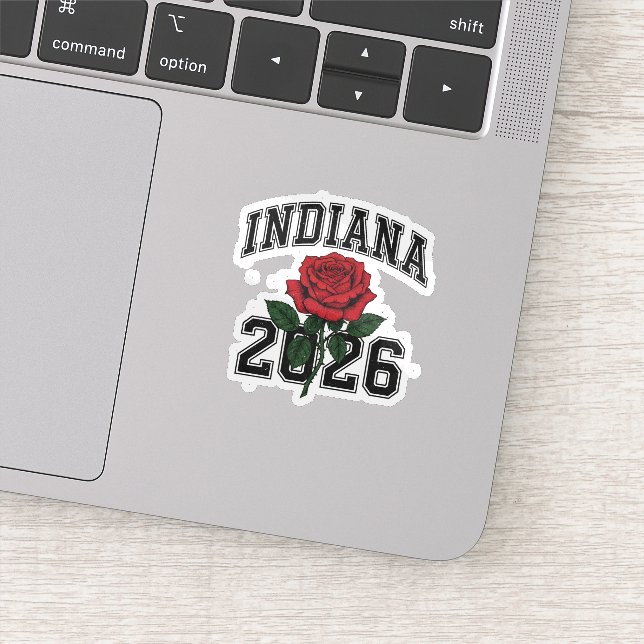 Sticker INDIANA rose 2026 (Détail)