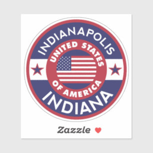Sticker INDIANAPOLIS, Indiana