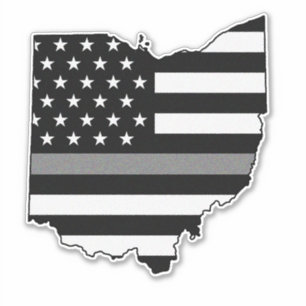 Sticker Indicateur de ligne gris mince Ohio