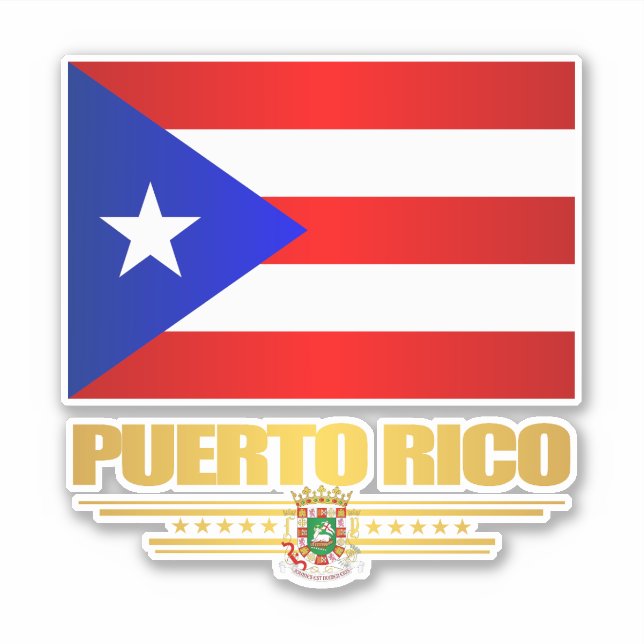 Sticker Indicateur Porto Rico (Devant)