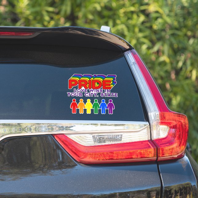 Sticker Indicateur PRIDE (Côté voiture)