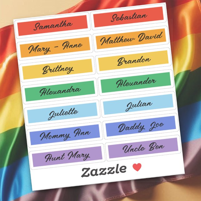 Sticker Indicateur Rainbow Pride Liste d'invités personnal (Créateur téléchargé)