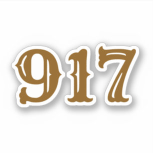 Sticker Indicatif régional 917 (New York)