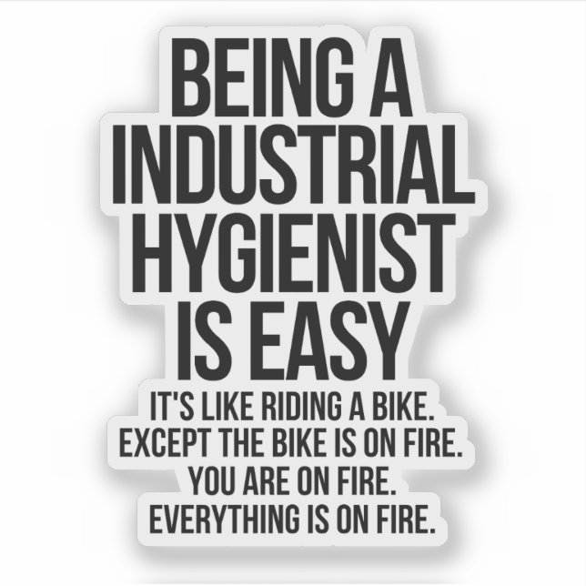 Sticker Industrial hygienist (Devant)