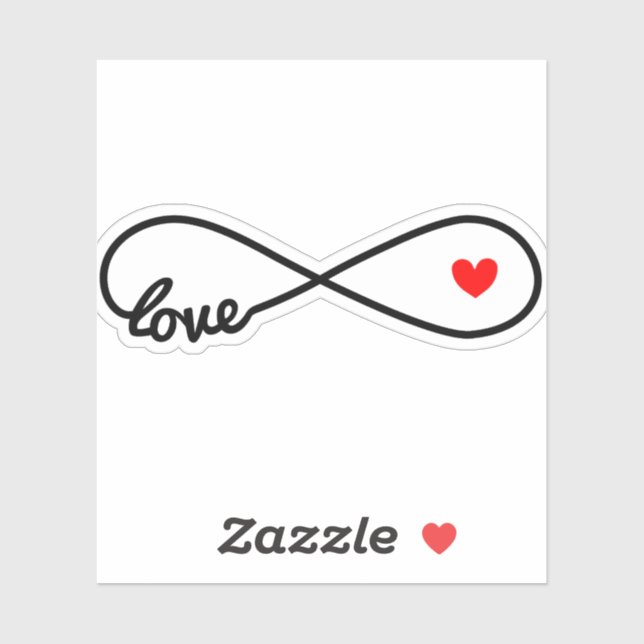 Sticker Infinity Love, symbole (Feuille)