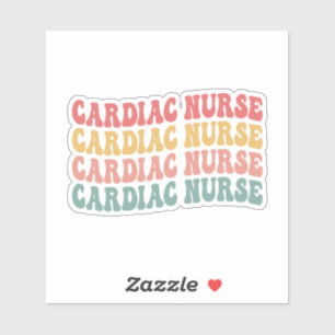 Sticker Infirmière Cardiaque Mignonne