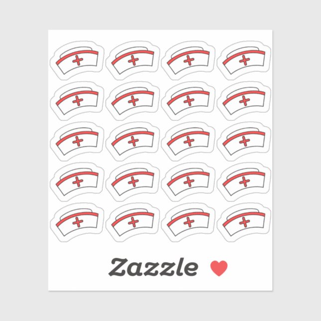 Sticker Infirmière Casquette de travail de nuit Tracker de (Feuille)