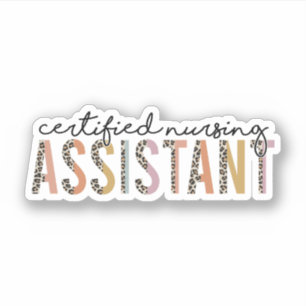 Sticker Infirmière certifiée Leopard AIIC Infirmière Cadea