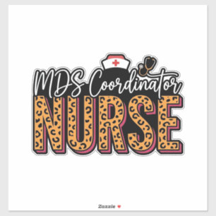 Sticker Infirmière coordinatrice MDS Design de chemise léo