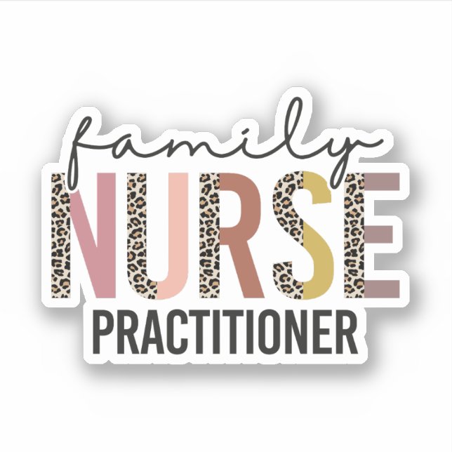 Sticker Infirmière de famille Praticien FNP Appréciation C (Devant)