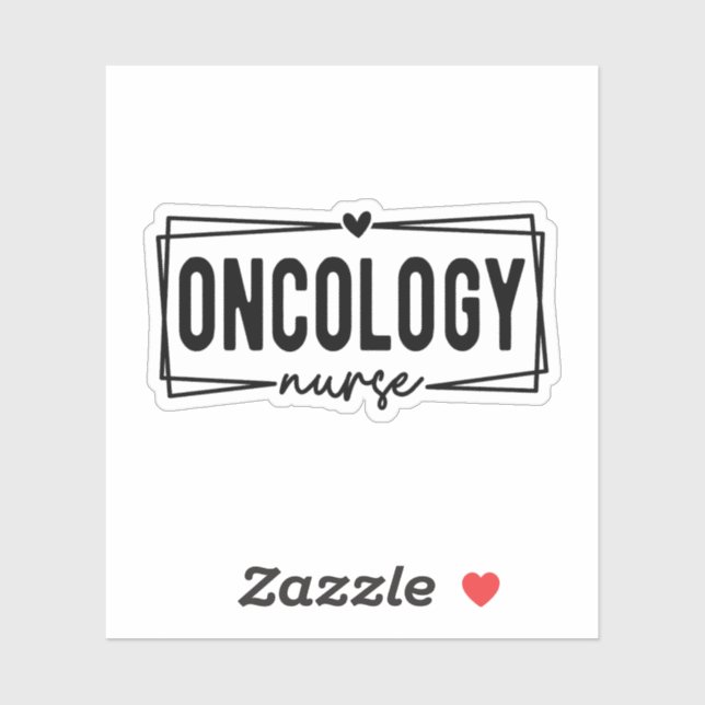 Sticker Infirmière en oncologie (Feuille)