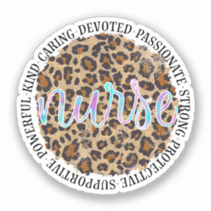 Sticker "Infirmière" et traits inspirants - Empreinte de l
