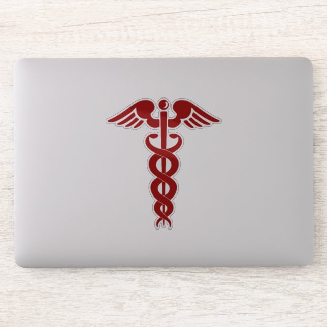 Sticker Infirmière ou docteur Caduceus (Ordinateur)