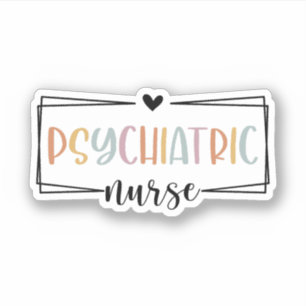 Sticker Infirmière psychique, cadeau pour infirmière psych