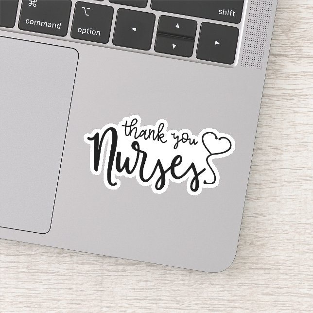 Sticker Infirmières Mercis | Script fantaisie (Détail)