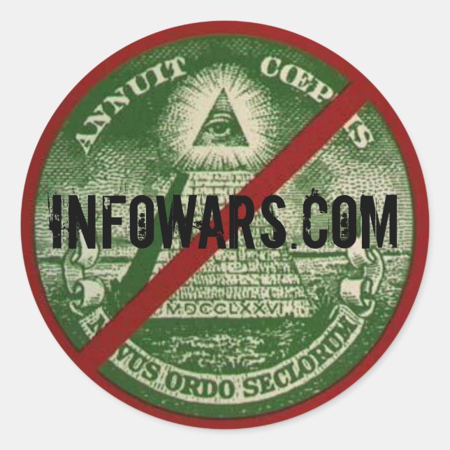 Sticker INFOWARS.com (Devant)