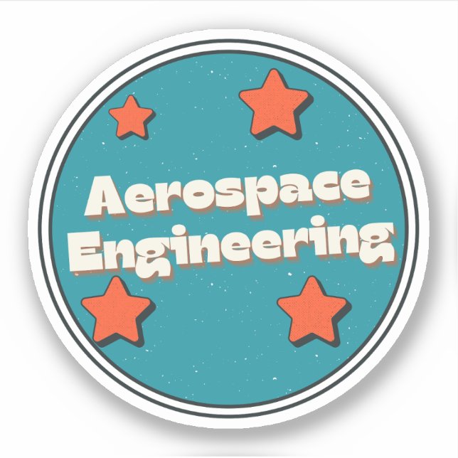 Sticker Ingénierie aérospatiale (Devant)