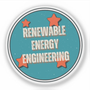 Sticker Ingénierie de l'énergie renouvelable