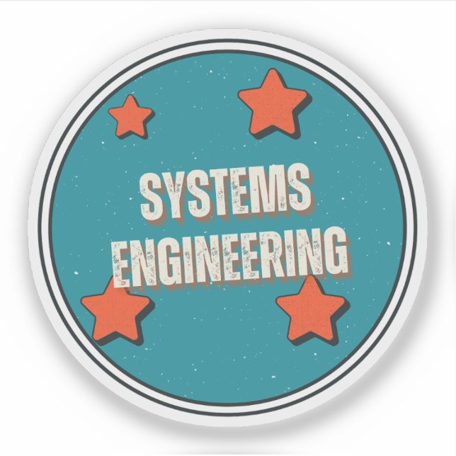 Sticker Ingénierie des systèmes (Devant)
