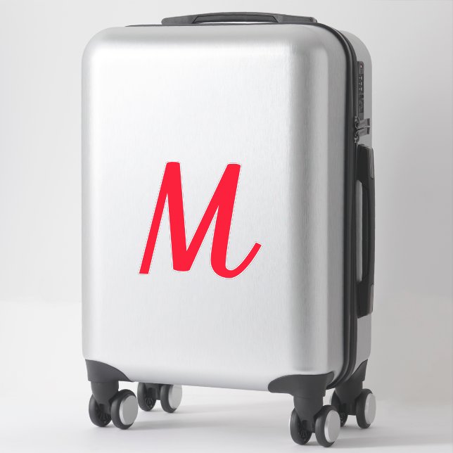 Sticker Initiales de monogramme Texte de lettre de nom per (Sur valise)