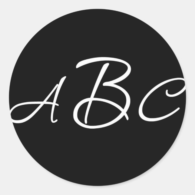 Sticker Initiales Monogramme de mariage (Devant)