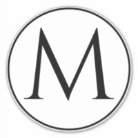 Initiales Monogrammes Nom personnalisé Noir Blanc 