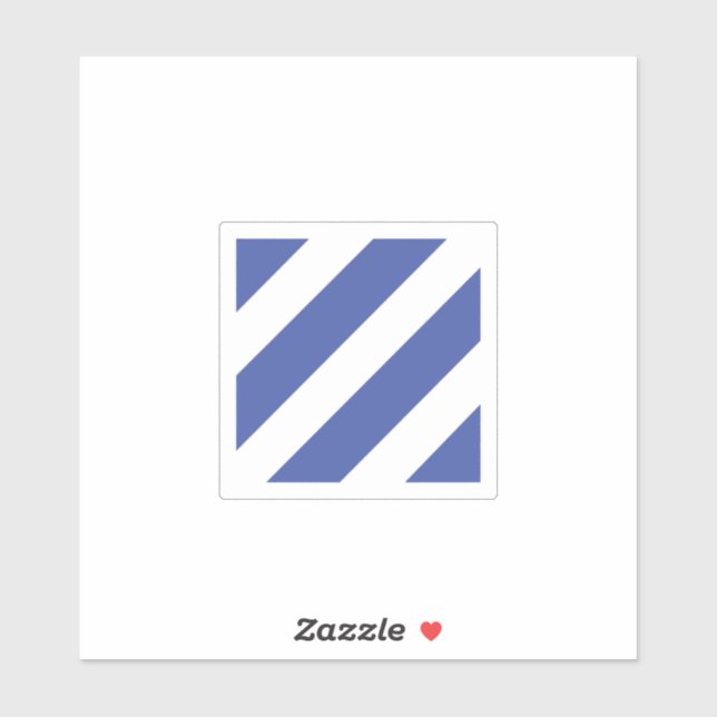 Sticker Insigne de la 3e division d'infanterie (Feuille)