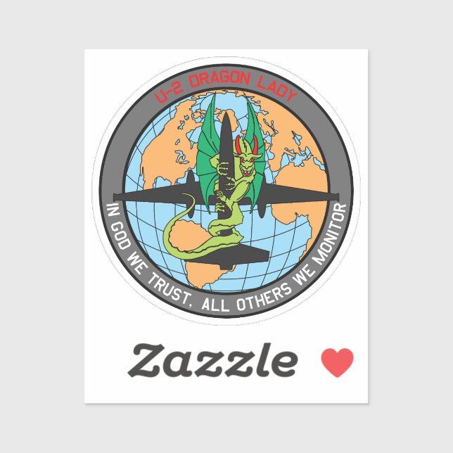 Sticker Insigne de la dame du dragon U-2 (Feuille)