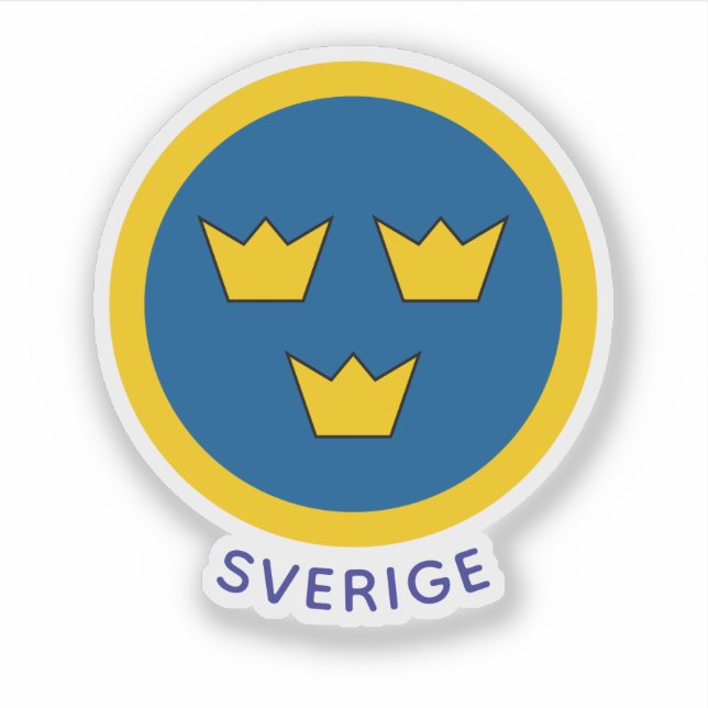Sticker Insigne de la Suède (Devant)