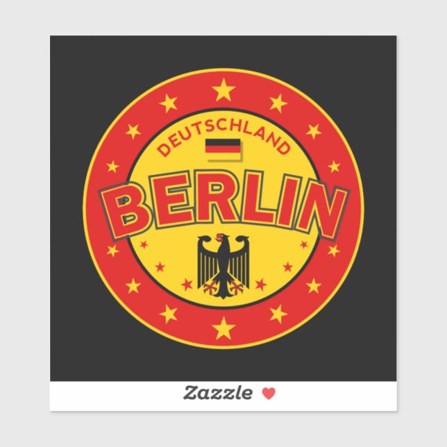 Sticker Insigne de l'autocollant de Berlin (Feuille)