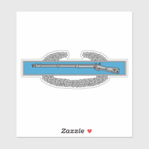 Sticker Insigne de l'Infanteur de combat CIB Armée Vétéran