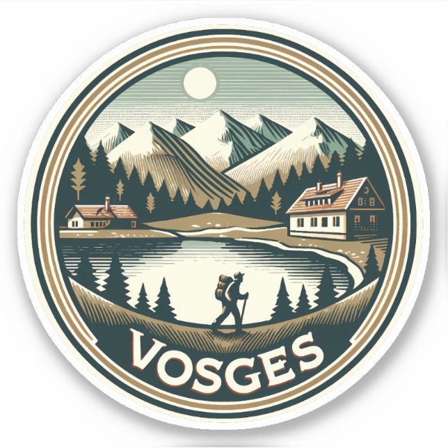 Sticker Insigne des Vosges France (Devant)