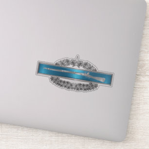 Sticker Insigne d'infanterie de combat avec une étoile de