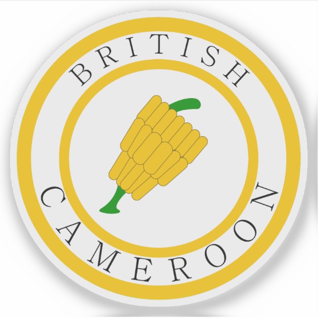 Sticker Insigne du Cameroun britannique (1922-1961) (Devant)
