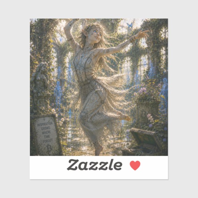 Sticker Inspiration / Danseur Moderne / Jardin Botanique (Feuille)