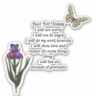 Sticker Inspiration Juste Pour Aujourd'Hui