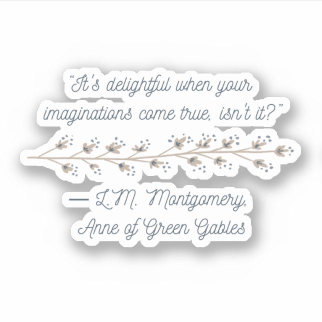 Sticker inspiré Anne of Green Gables (Devant)