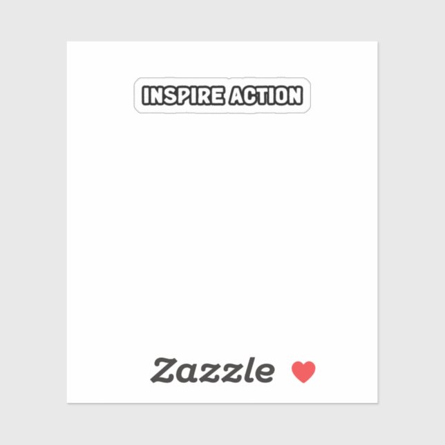 Sticker Inspirer Action Motivation Leadership Influence Pr (Feuille)